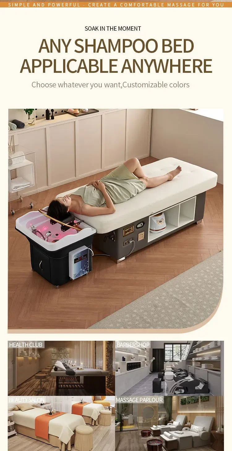 Salon hair washing bed portable head spa equipment  Removable shampoo basin