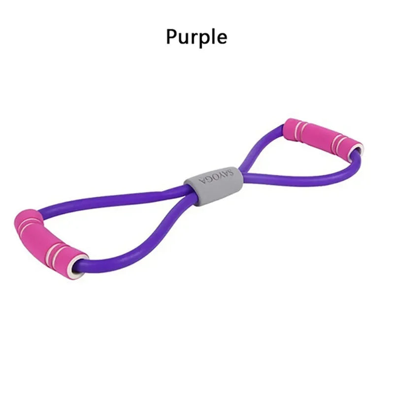 Figure 8 Rally Yoga Rubber Band, Stretch Belt, Open Shoulder, Pull Back, Elastic, Home, Men's and Women's Fitness Equipment