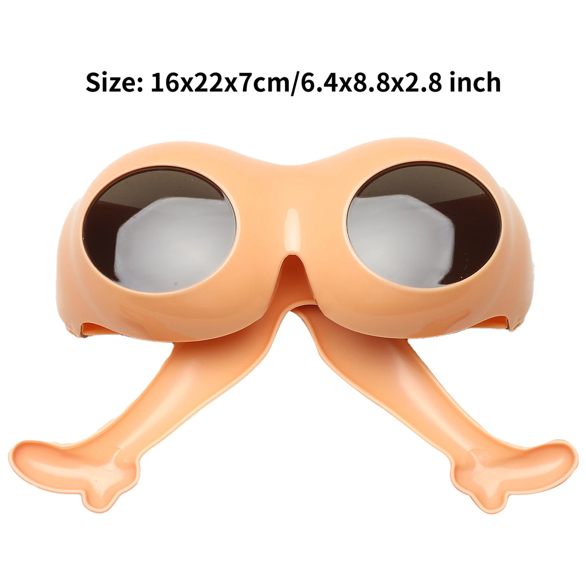 Novelty Leg And Buttocks Sunglasses Prank Party Props Nude Leg Red High Heels Plastic Lens Quirky Glasses for Adding Funny