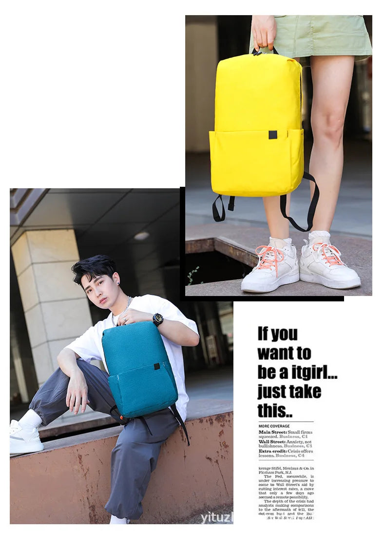 New Sports Backpacks for Unisex 10L Outdooor High Capacity Oxford Waterproof College Backpack Women Men Travel School Bags
