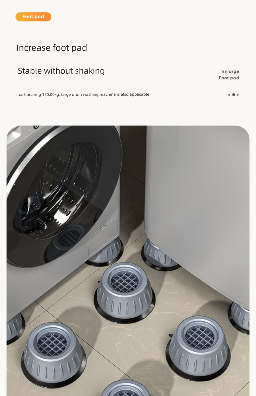 Mat Roller Non Slip Refrigerator Height Increasing Washing Machine Base