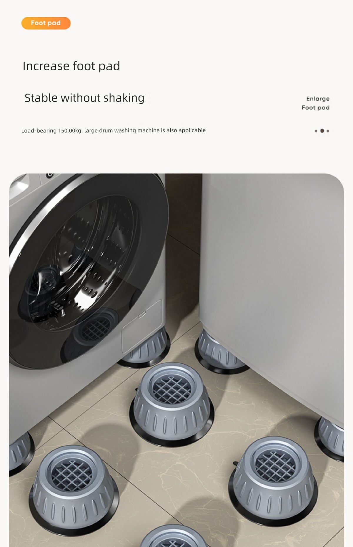 Mat Roller Non Slip Refrigerator Height Increasing Washing Machine Base