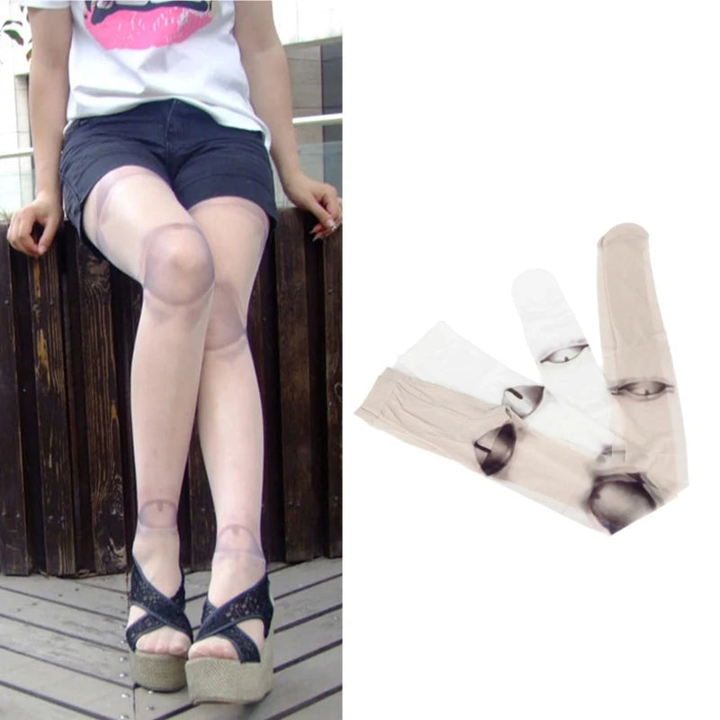 Women Novelty Lolita Pantyhose Gothic Anime Jointed for Doll 3D Print Tattoo