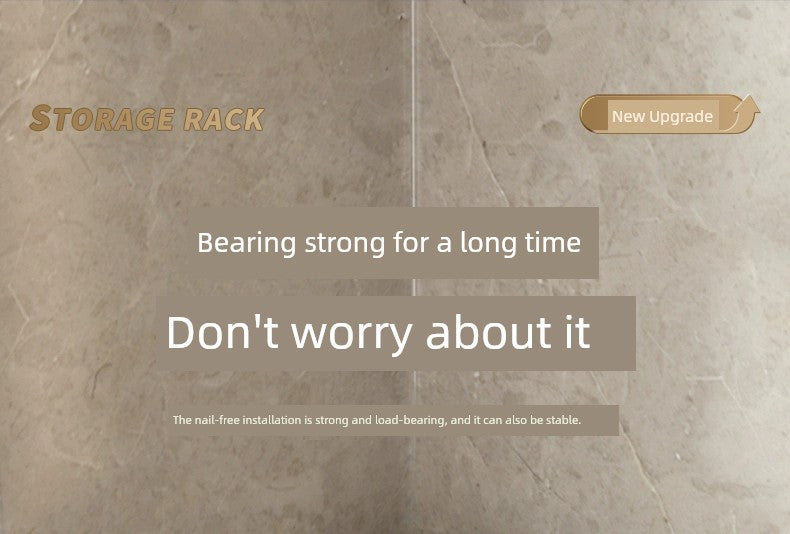 Toilet Punch-Free Wall-Mounted Bath Storage Rack
