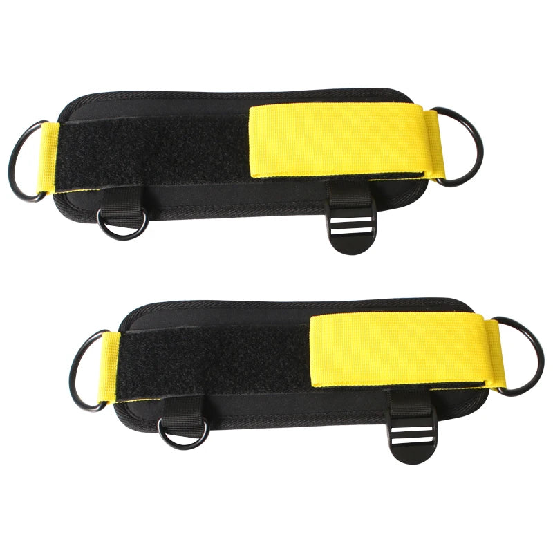 Padded Ankle Strap Fitness Machine, D-Ring, Leg, Butt, Cuffs Exercises, Sport Gym Workout, Weights Cable, Home Gym Equipment