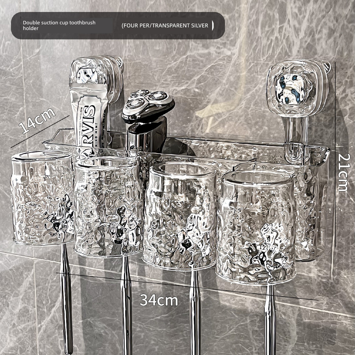 Suction Cup Toothbrush Rack Wall-Mounted No Punch Toothbrush Holder New Arrival Bathroom Tooth Cup Gargle Cup Shelf