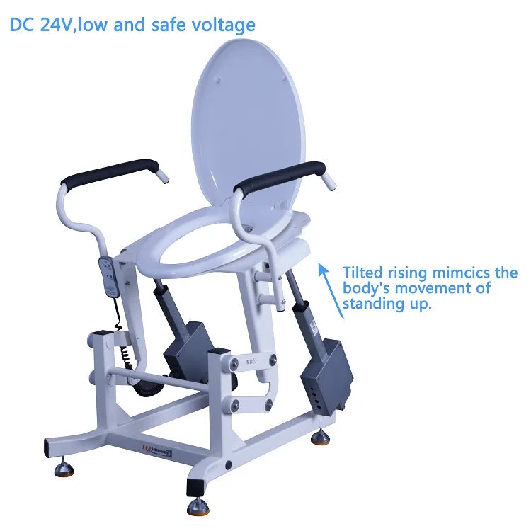Senior health care products standing up toilet assist commode chair for old people
