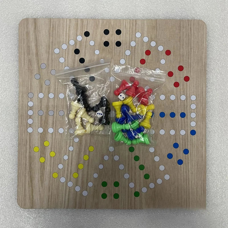6 Player Flying Chess Ludo Ludo Jackaroo Rubber Pad Chess Board 35cm About 280 Grams Multiplayer Interactive Puzzle Game