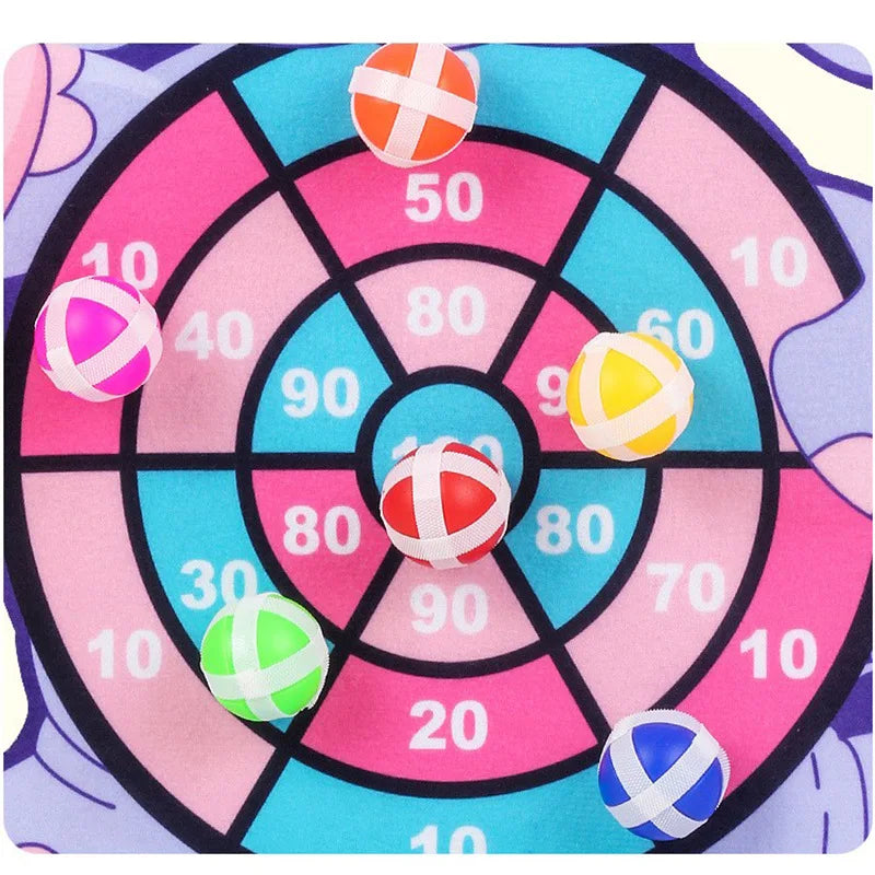 Toddler Educational Toys for Kids Children's Dart Board Games Indoor Outdoor Party Play Sports Games Dartboard with Sticky Balls