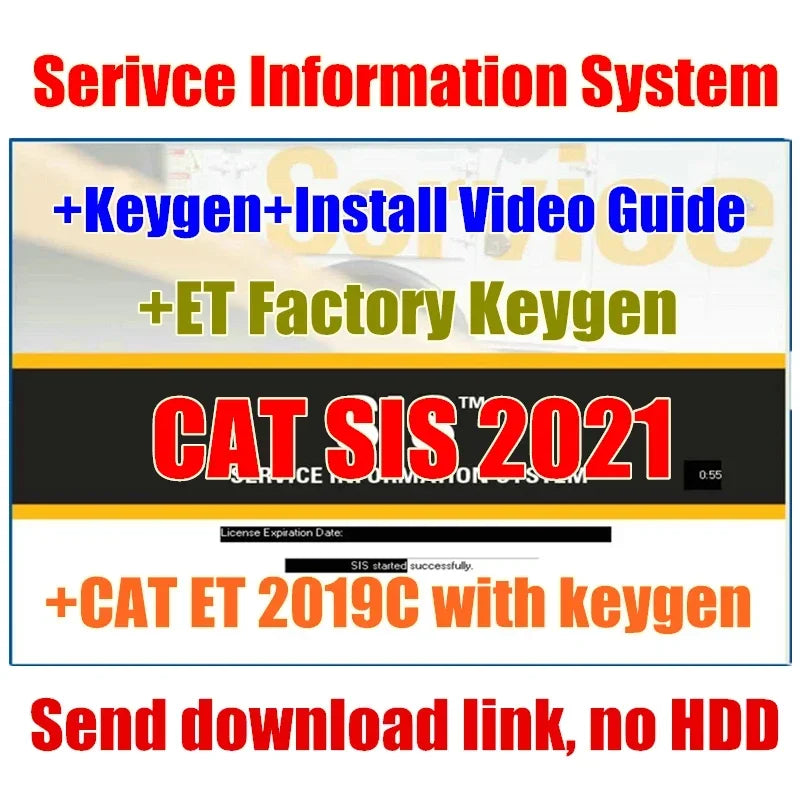 STW SIS 2021 Caterpillar Full Service + ET CAT 2019 keygen + Flash files 2020 + Factory Keygen +install Video for Cat in 500GHDD