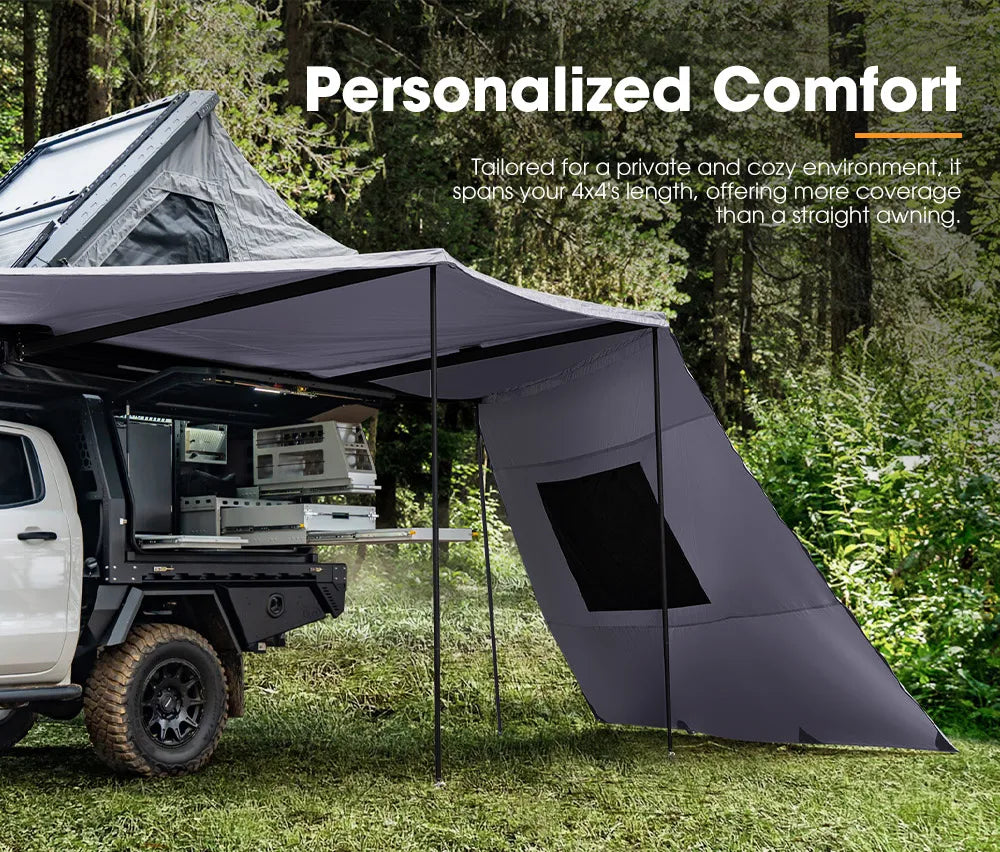 Awning 4WD 4x4 Offroad Camping Free-standing Car Side 270 Degree Awning With Side Wall
