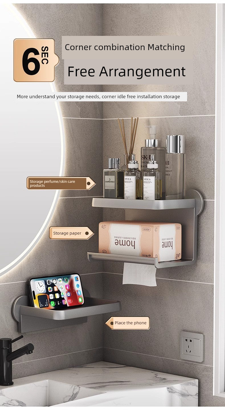 Bathroom Storage Rack Wall Hanging Waterproof Tissue Box