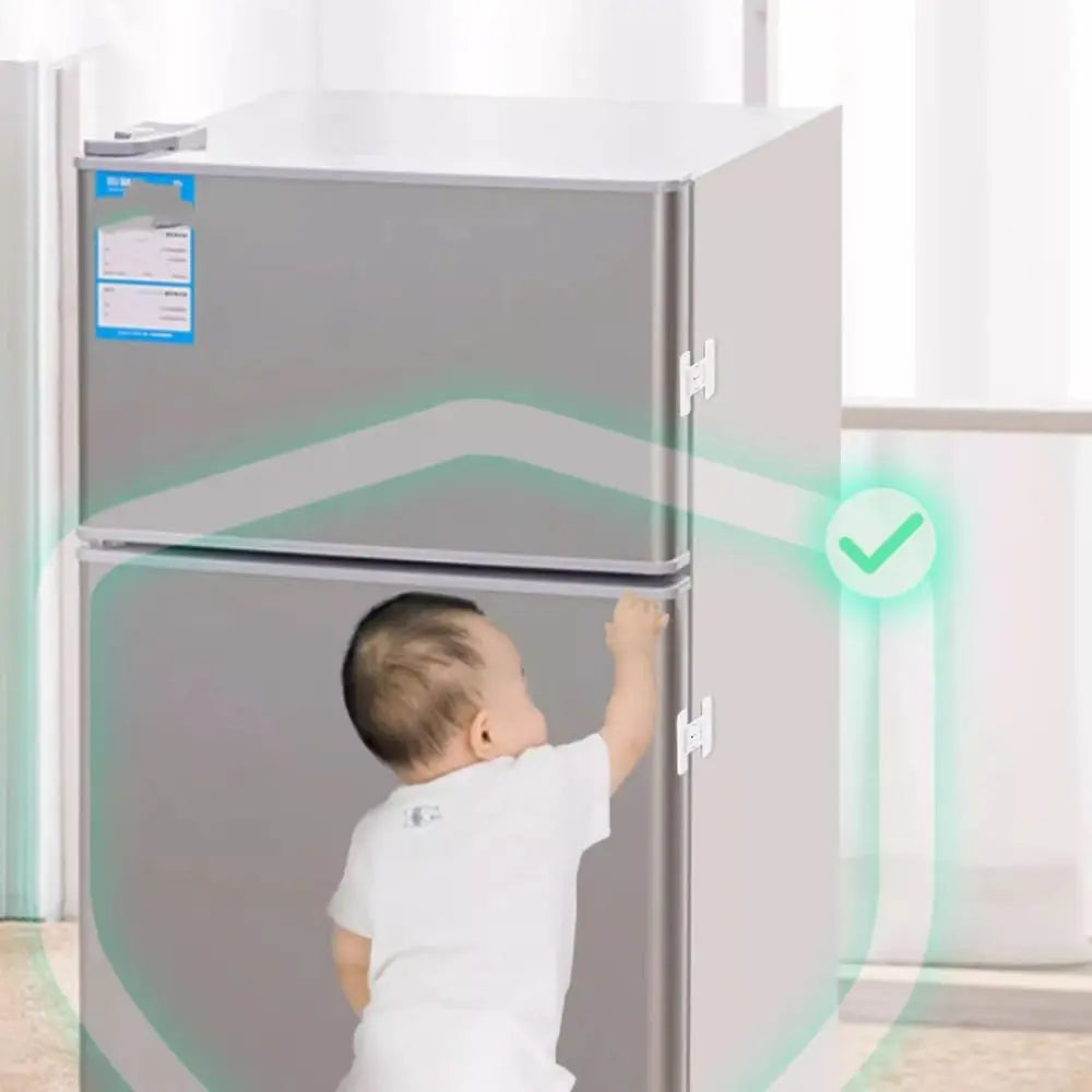 Kids Security Protection Refrigerator Lock Home Furniture Cabinet Door Safety Locks Anti-Open Water Dispenser Locker Buckle
