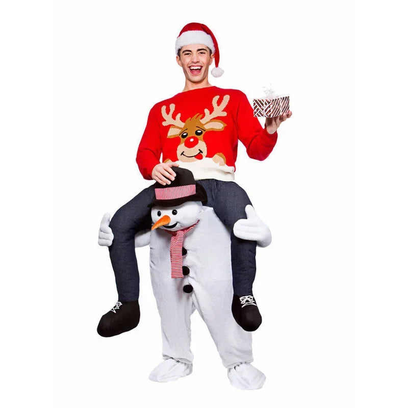 Novelty Funny Personality Animal Fake Legs Magic Pants Spoof Clothes Ride On Me Woman Men Christmas Halloween Costume Only Pants
