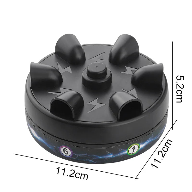 Funny Electric Shock Polygraph Tricky Lie Detector Test Lucky Shock Roulette 6 Fingers Novelty Party Board Game Toys For Adults