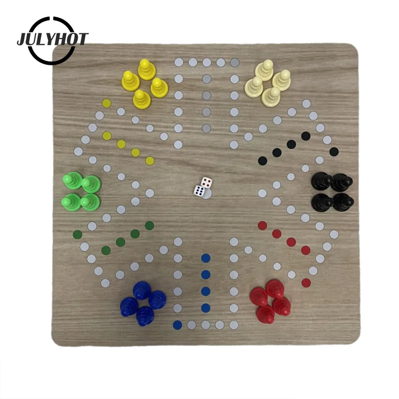 6 Player Flying Chess Ludo Ludo Jackaroo Rubber Pad Chess Board 35cm About 280 Grams Multiplayer Interactive Puzzle Game