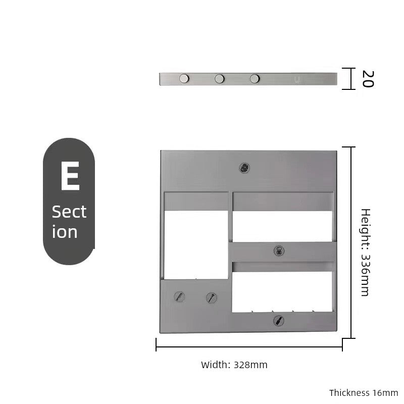 Accessible Luxury Cosmetics Storage Rack Punch-Free Bathroom Cabinet