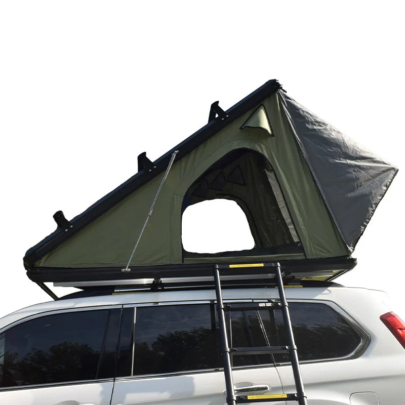 Car Rooftop Tent, Outdoor Off Road Aluminum Hard Shell Car Roof Top Tent Folding Camping for Truck SUV