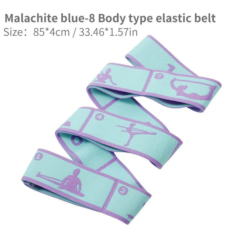 8/9 Loops Children Upgrade Pattern Guide Digital Resistance Elastic Band for Dance, Gymnastics, Ballet rubber band for training