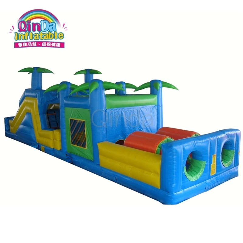 Commercial Giant Boot Camp Kids And Adult Military Inflatable  Obstacle Course For Sale