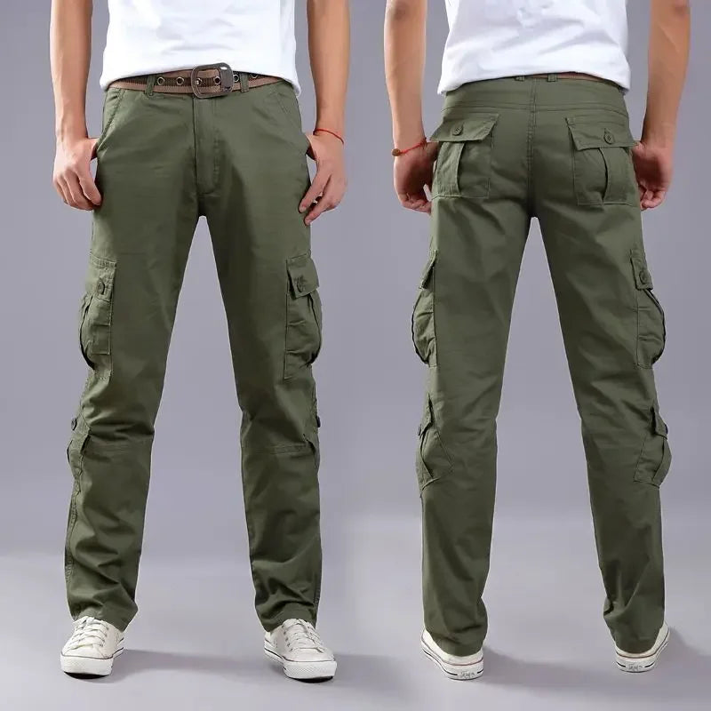 Outdoor Hiking Cotton Male Trousers Baggy Aesthetic Korean Style Cheap Y2k Vintage Men's Cargo Pants Fashion Slacks New In Long