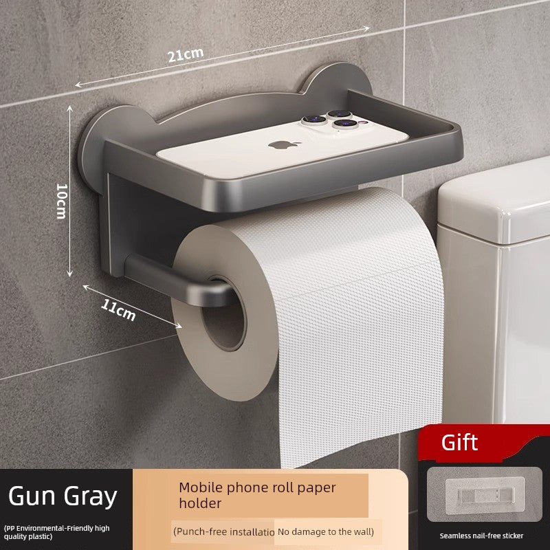 Bathroom Storage Rack Wall Hanging Waterproof Tissue Box