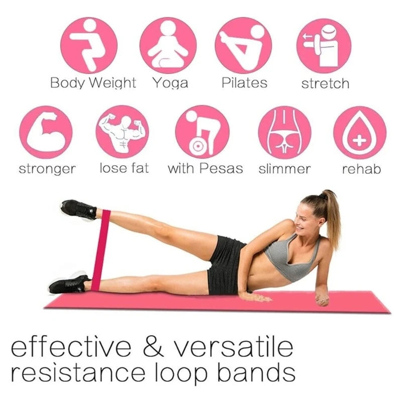 Resistance Bands Latex Bands Multifunctional Fitness Bands Exercise Bands Suitable for Muscle Building Pilates