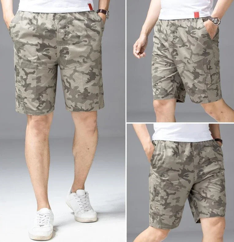 Male Short Pants Hiking Blue Camouflage Men's Cargo Shorts Camo Designer Jorts Streetwear Comfortable Y2k Clothing Young On Sale