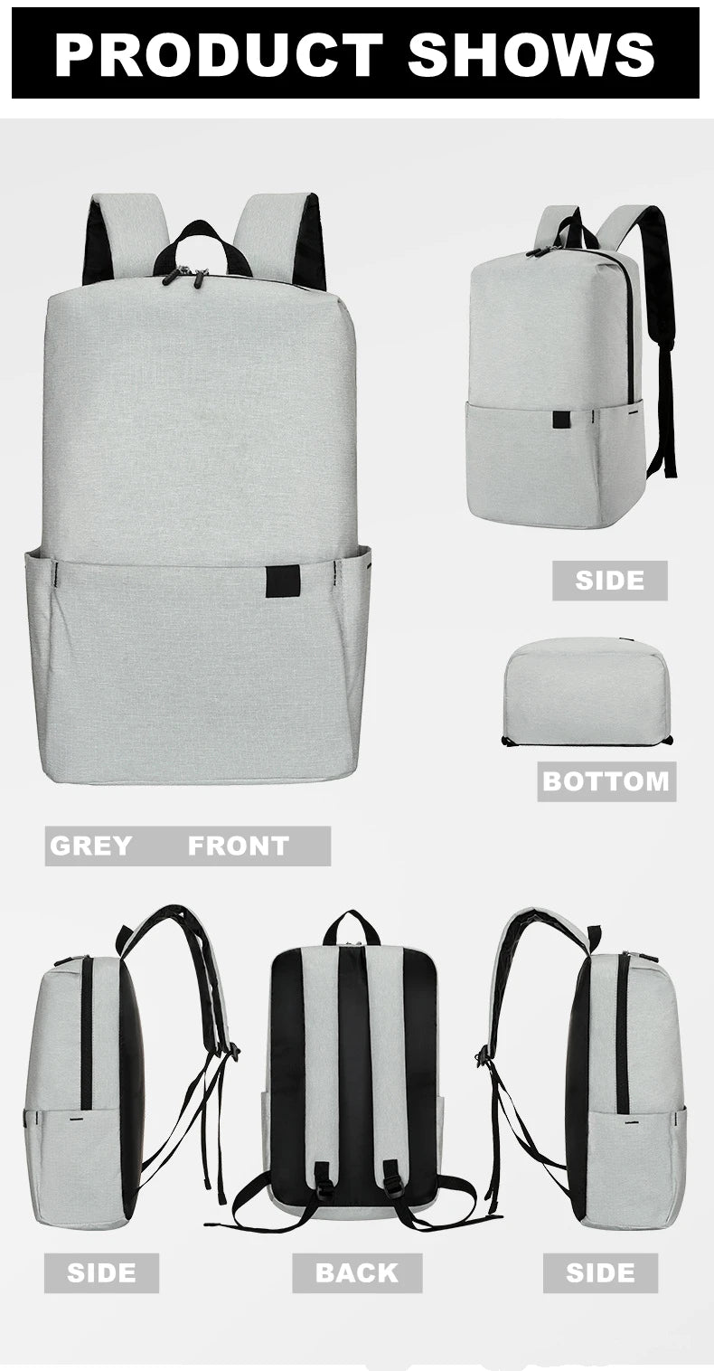 New Sports Backpacks for Unisex 10L Outdooor High Capacity Oxford Waterproof College Backpack Women Men Travel School Bags