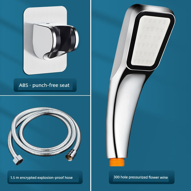 Shower Bracket Punch-Free Fixed Base Shower Nozzle Adjustable Rain Suction Cup Bathroom Shower Head Accessories