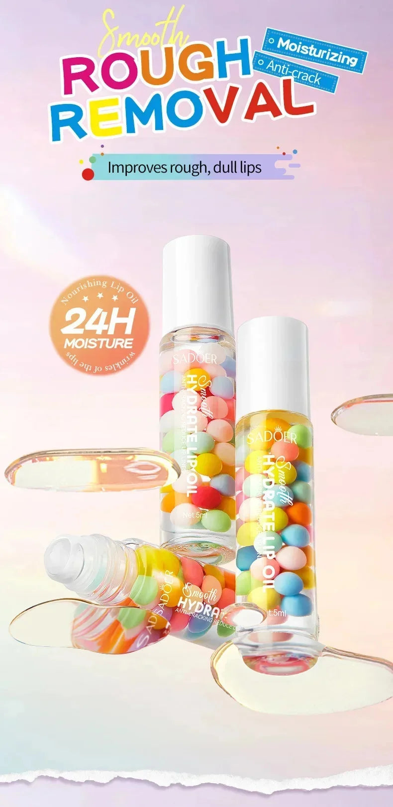 Remove Dark Lip Oil Lightening Melanin Mask Gloss Exfoliating Clean Moisturizer Korean Care SADOER Makeup Beauty Health Products