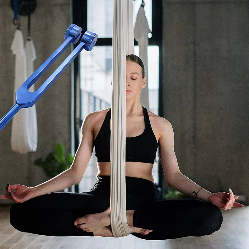 128Hz Aluminum Alloy Tuning Fork With Hammers For Nervous System Testing Sound Healing Therapy Health Care