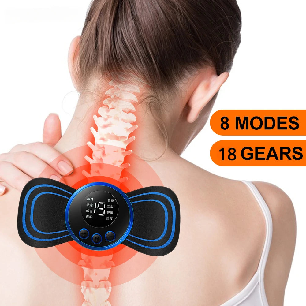 Xiaomi MIJIA Neck Massager Mini Cervical Back Muscle Pain Relief Patch Massageador Stimulator Mat Portable Body Health Care Tool