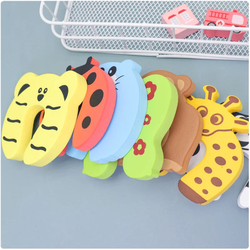Children Doorstop Door Clip Soft Foam Door Stopper Holder EVA C Shape Kids Doorstops Baby Safety Locks Finger Security Protecter