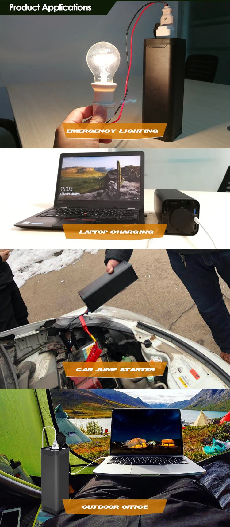 Portable Outdoor Mini UPS 40800mah Power Supply AC110V 220V Output PD Power Bank for Laptop Portable Power Station