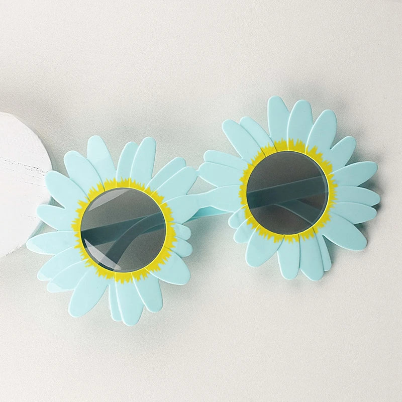 Funny Crazy Party Dress Glasses Sunflower Shape Sunglasses Accessories Novelty Costume Party Carnival Glasses Event Decoration