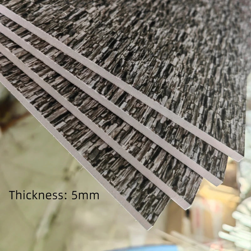 PVC Building Wall Panel Material 20X30CM Floor Tile Miniature Model For Diy Handmade House Design Scene Layout Diorama Kit 1Pcs