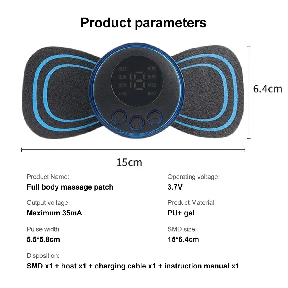 Xiaomi MIJIA Neck Massager Mini Cervical Back Muscle Pain Relief Patch Massageador Stimulator Mat Portable Body Health Care Tool