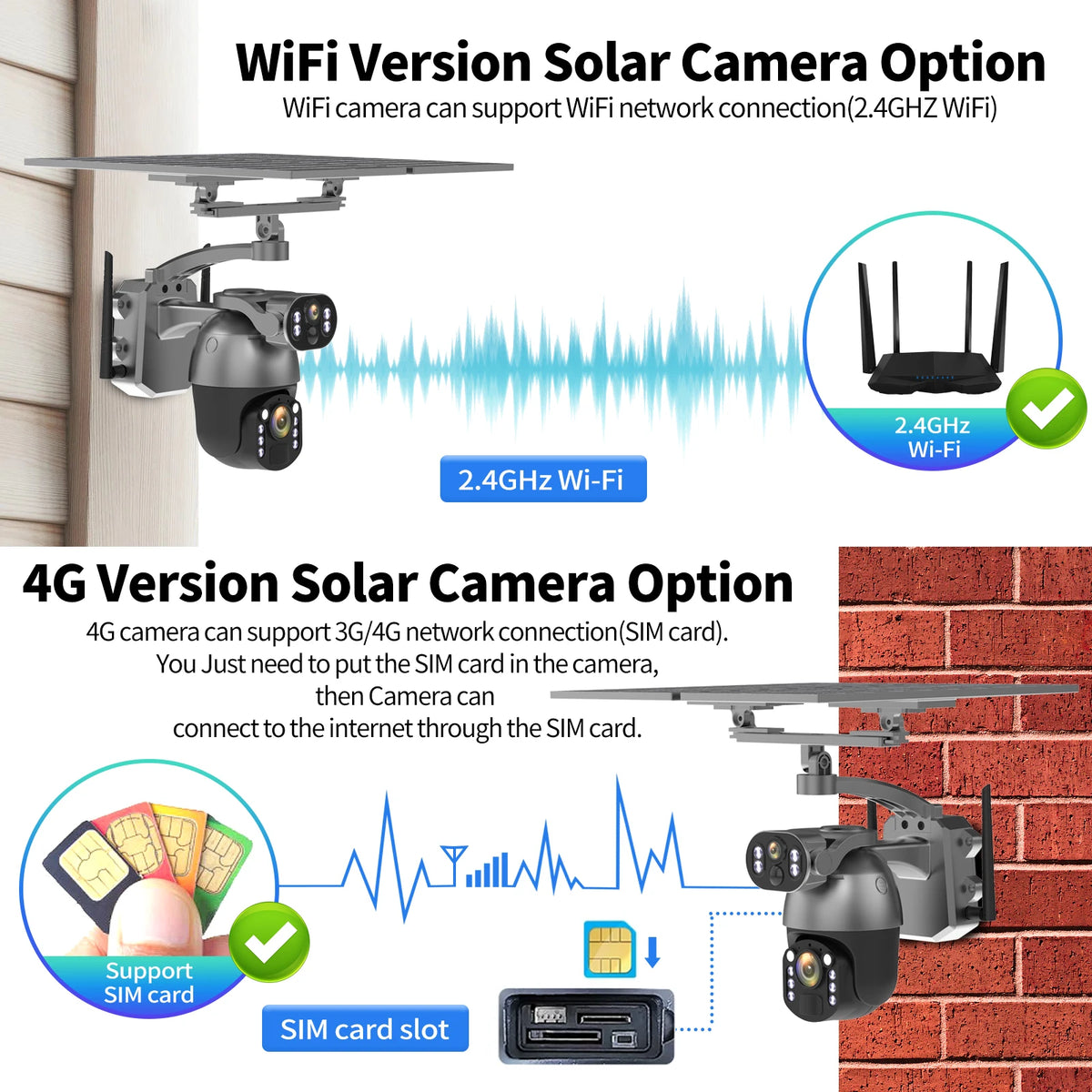 4K 8MP 50X Optical Zoom Dual Screen Security Solar IP Camera 4G Wireless Outdoor Surveillance WiFi PTZ Motion Detection Tracking