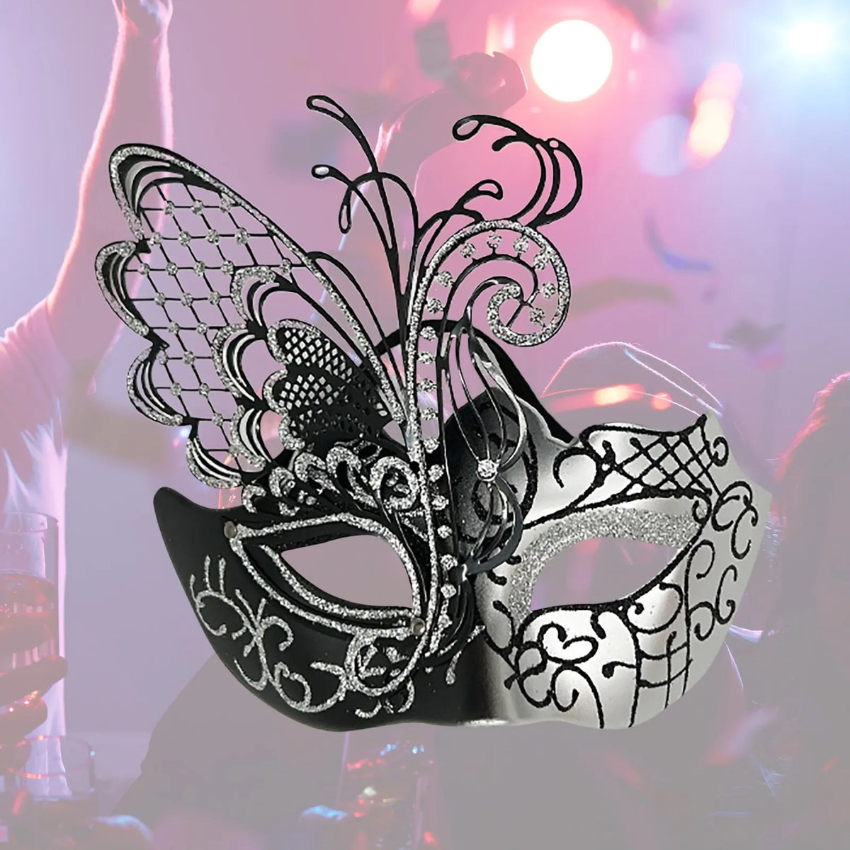 Carnival Masquerade For Women's Faux Feather Party Face Mask Novelty Halloween Christmas Easter Cosplay Party Prom Mask