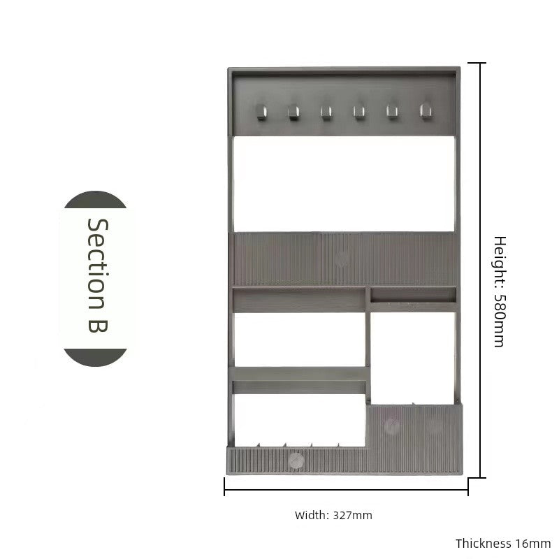 Accessible Luxury Cosmetics Storage Rack Punch-Free Bathroom Cabinet