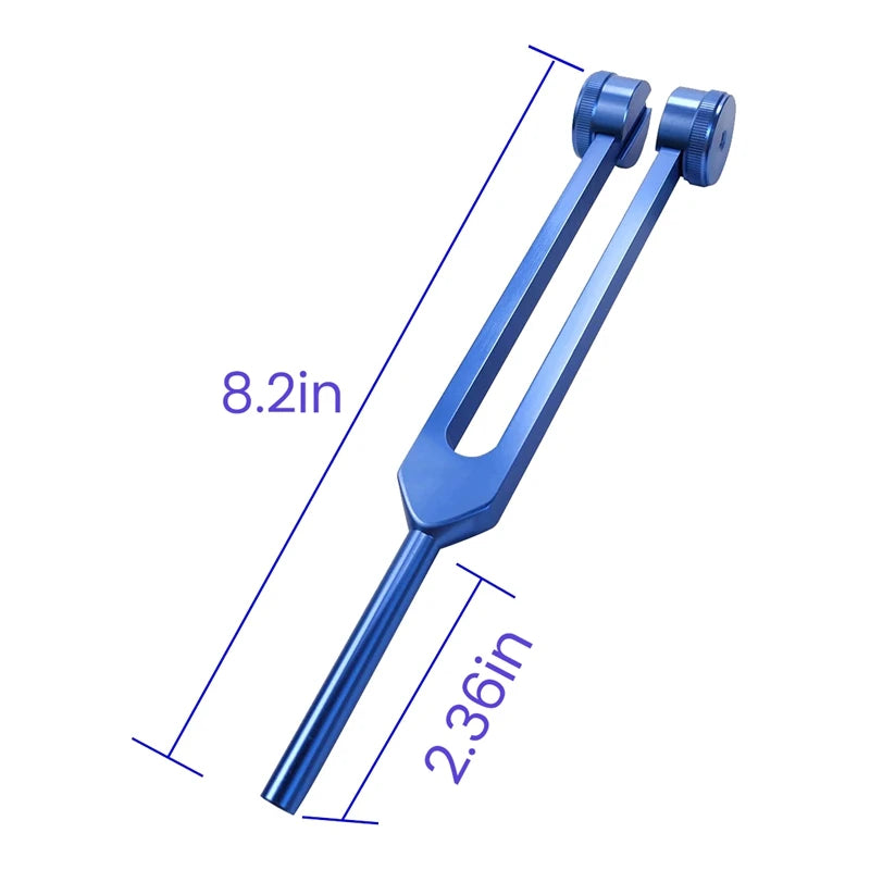 128Hz Aluminum Alloy Tuning Fork With Hammers For Nervous System Testing Sound Healing Therapy Health Care