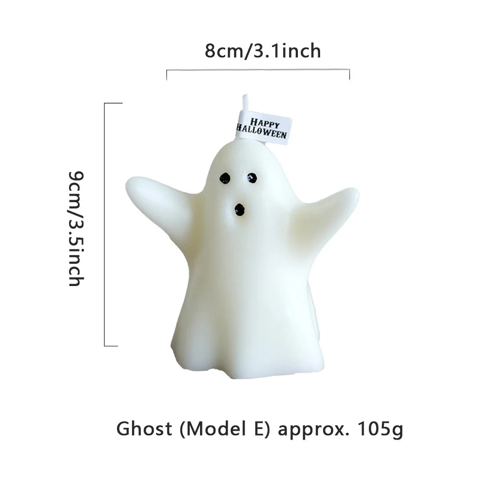 Halloween Ghost Candle Creative Ornaments Atmosphere Candle With Spooky Design Luxury Gift Fragrance Candle Party Desktop Decor