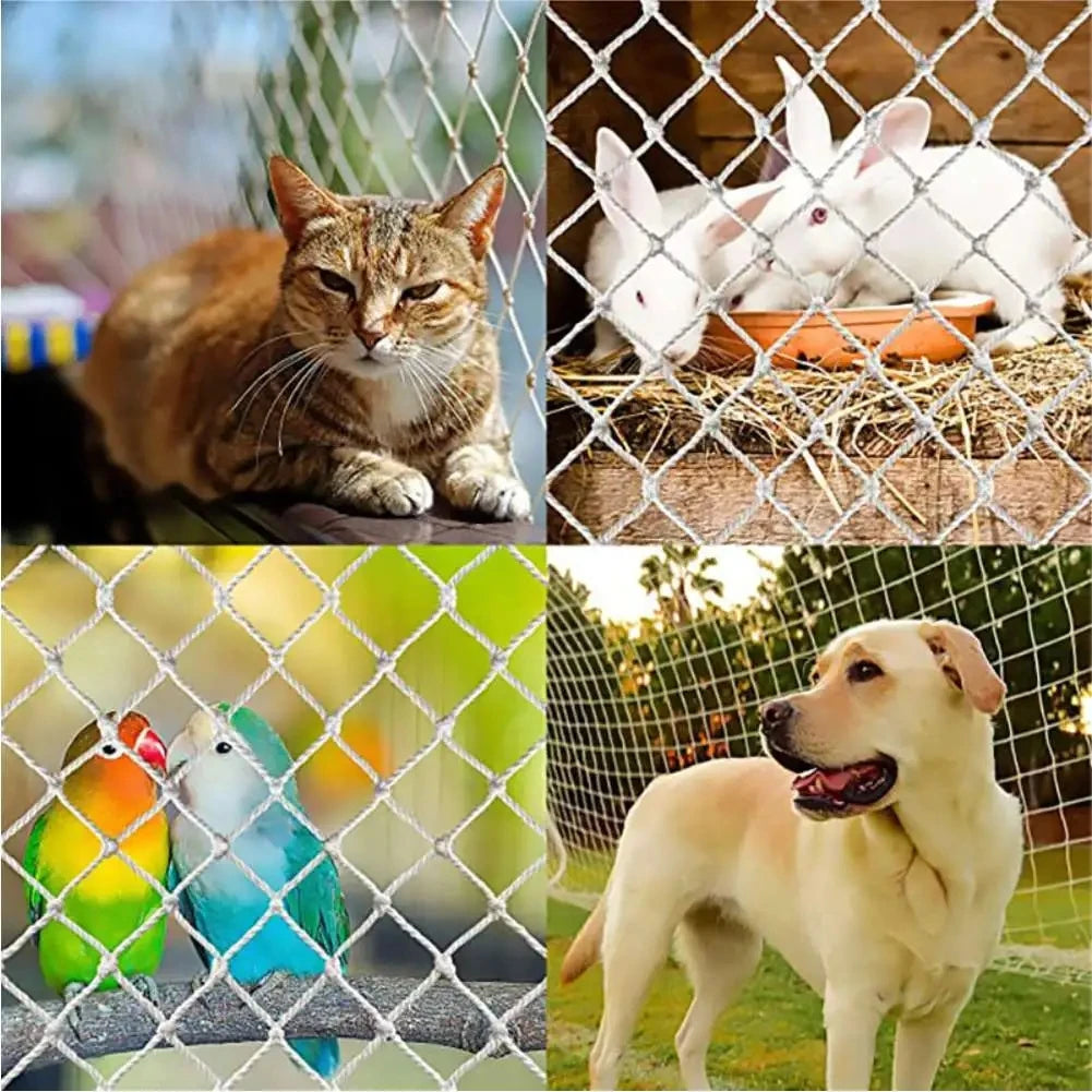 White Nylon Net Child Safety Net Building Mesh Rope Against Falling Net Balcony Window Staircase Fence Protection Baby Cat Dog