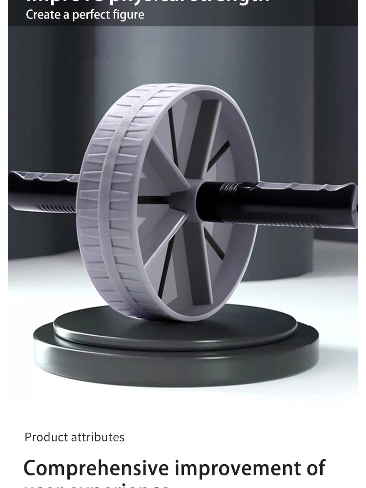 Abdominal Exercise Wheel For Workout Body Building,  1 Pc Household Silent Abdominal Workout Roller, Waist & Tummy Slimming