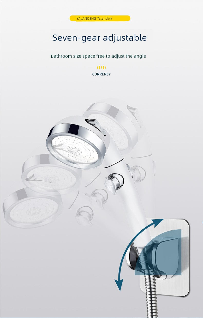 Shower Bracket Punch-Free Fixed Base Shower Nozzle Adjustable Rain Suction Cup Bathroom Shower Head Accessories