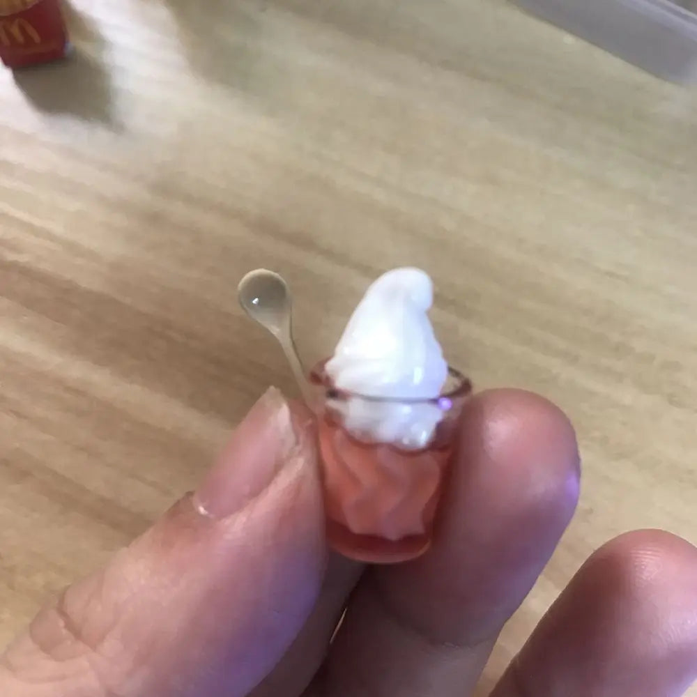NEW 1/6 Scale Dollhouse Miniature Fried Chips Chicken Leg Ice-cream Orange Juice Mini Fast Food for Doll House Kitchen Play Toys