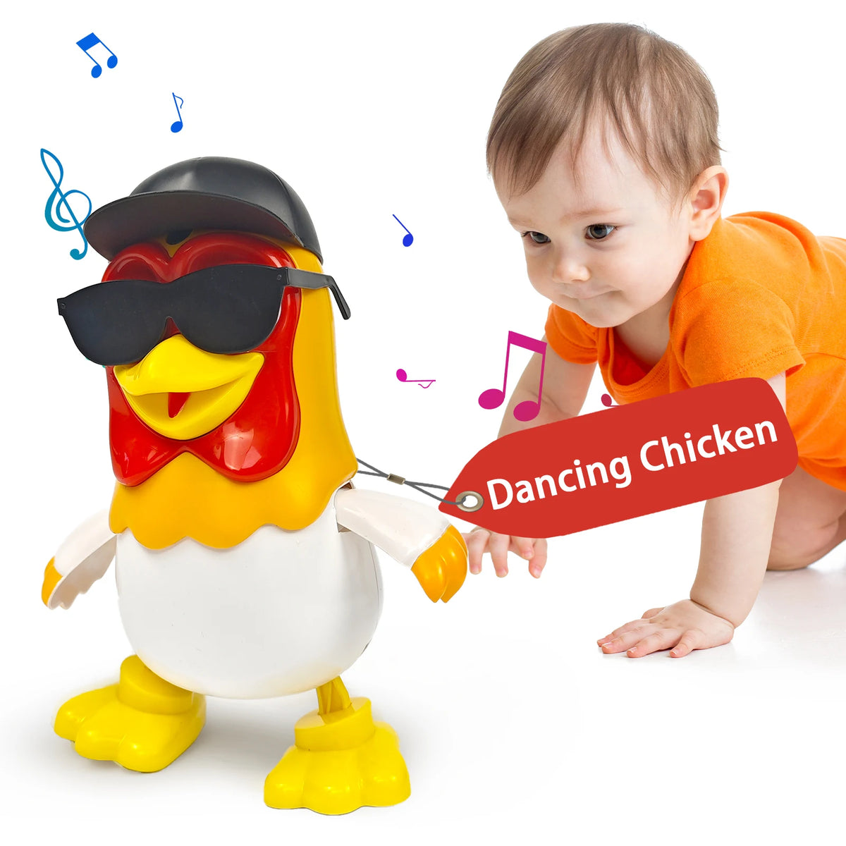 La Granja de Zenon Chicken Baby Toys Dancing Chicken Bartolito Toddlers Toys with Music Kids Interactive Early Learning Educatio