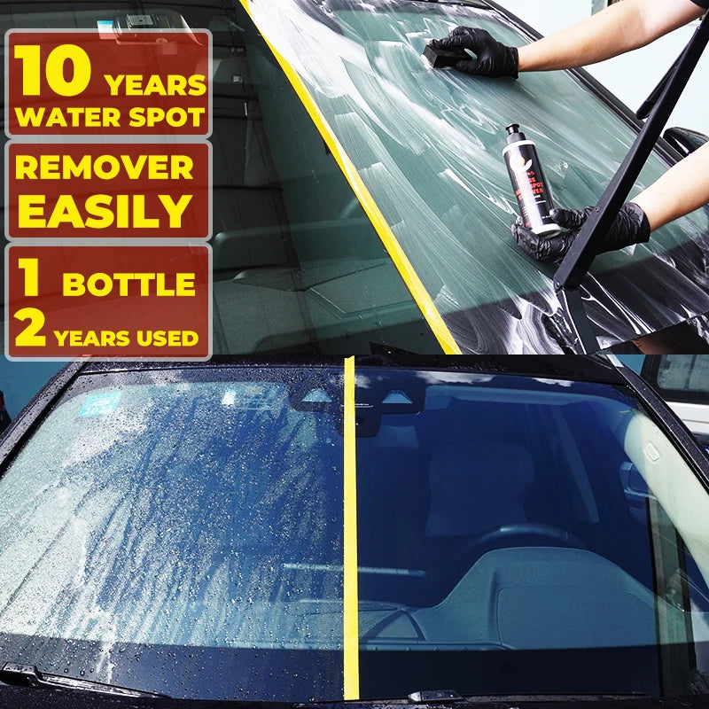 Glass Hard Water Spot Remover Heavy Oil Film Cleaner Paste Deep Cleaning for Bathroom Auto Windshield Car Care Accessorie