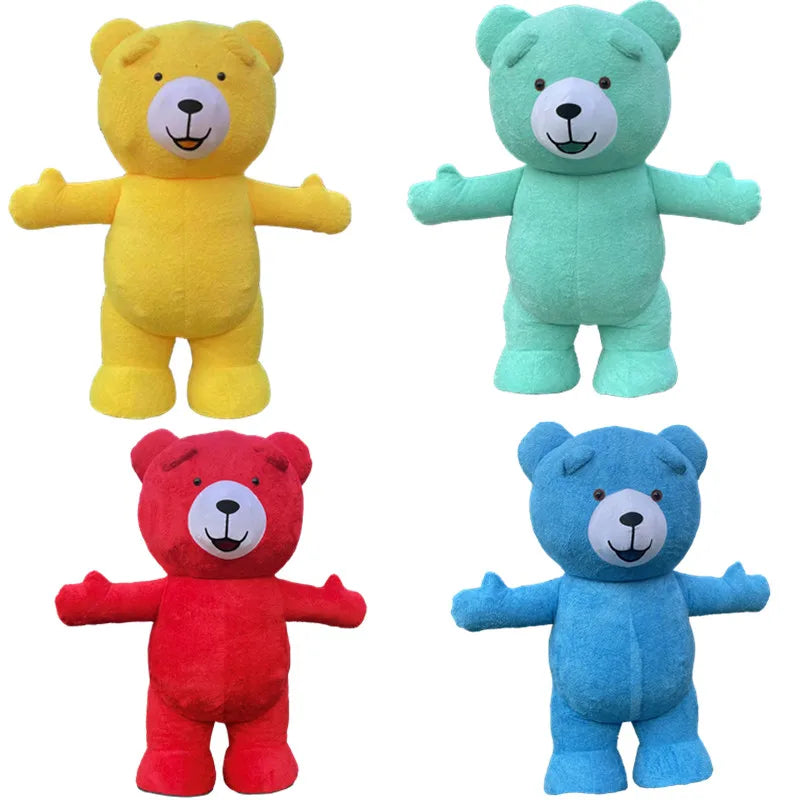 2.6M inflatable polar bear, giant panda, brown bear performance suit, funny doll, Santa Claus, snowman, animal shape performance